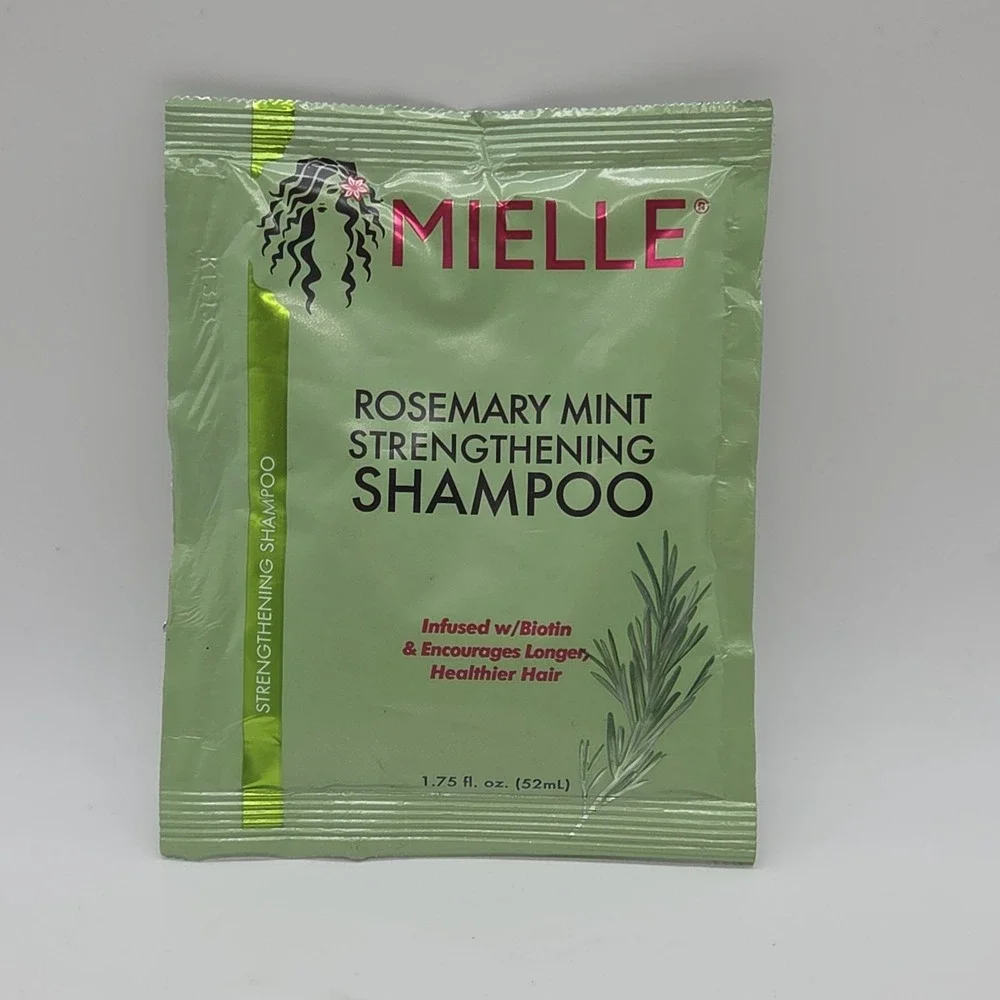 NEW Lot Of 10 Mielle Rosemary Mint Strengthening Shampoo Single 1.75 fl oz Packs